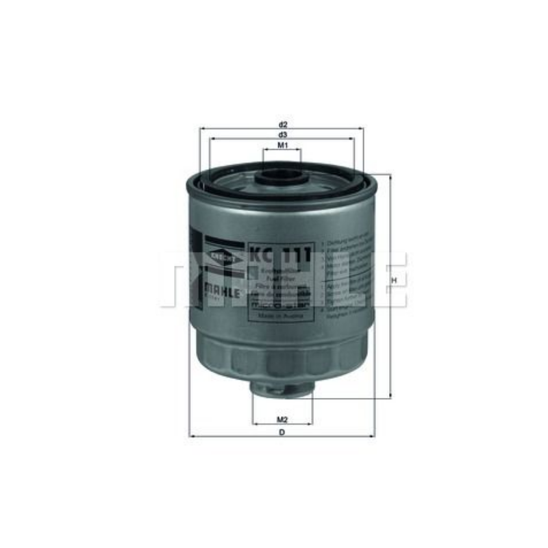 Filtre à carburant KNECHT FILTER  KC 111