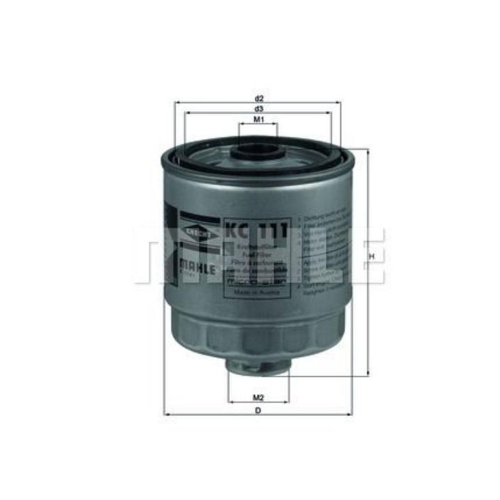 Filtre à carburant KNECHT FILTER  KC 111