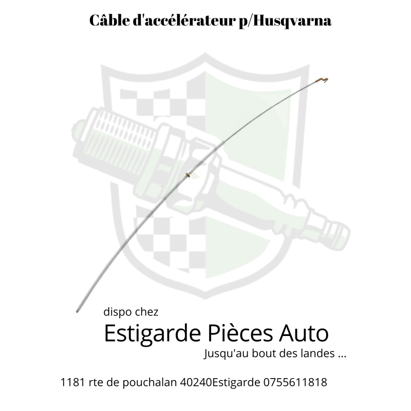 Câble d'accélérateur p/Husqvarna