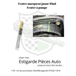 Feutre marqueur jaune 10ml  Feutre à pompe