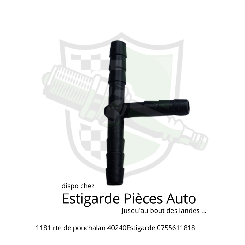 Raccord plastique en T de Ø4.8mm
