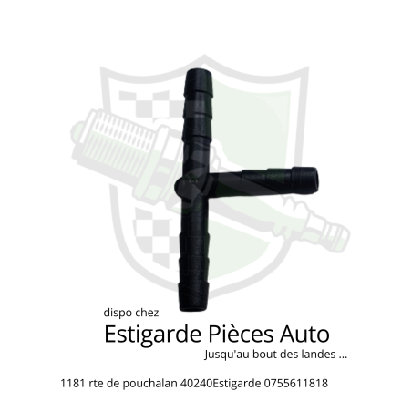 Raccord plastique en T de Ø4.8mm