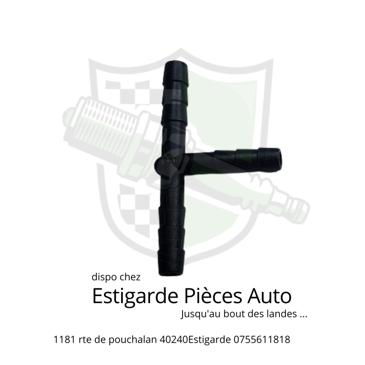 Raccord plastique en T de Ø4.8mm