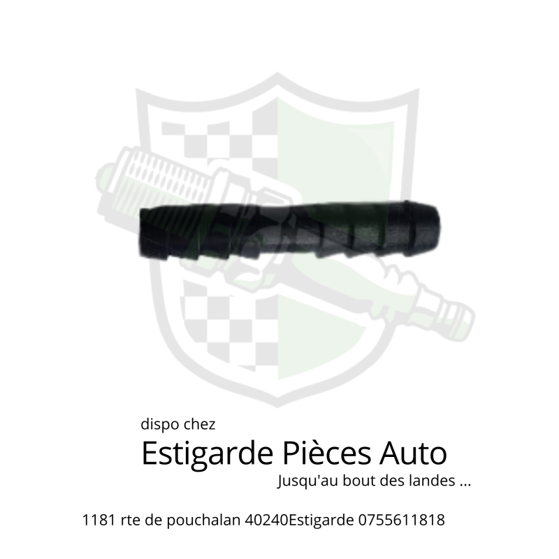 Raccord plastique bout à bout de Ø6.3mm