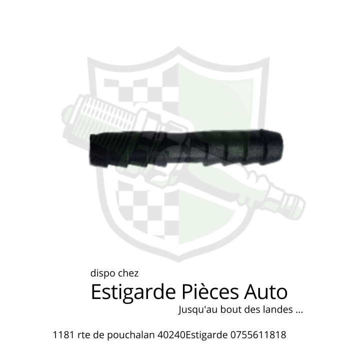 Raccord plastique bout à bout de Ø6.3mm