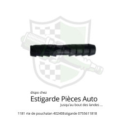Raccord plastique bout à bout de Ø4.8mm