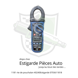 Pince ampèremétrique, 400A AC/DC, Ouverture des mâchoires 30mm, 4000 Points