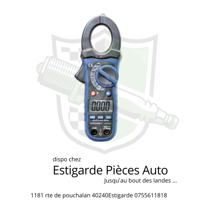 Pince ampèremétrique, 400A AC/DC, Ouverture des mâchoires 30mm, 4000 Points