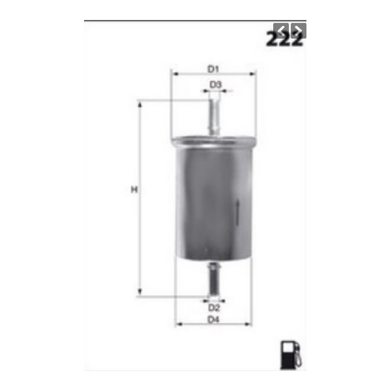 Filtre à carburant ELE6015
