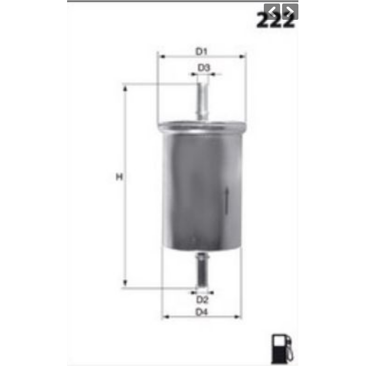 Filtre à carburant ELE6015