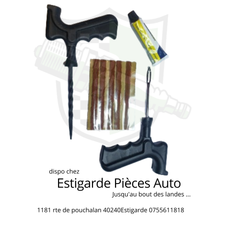 Kit de réparation tubeless avec colle