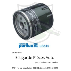 Filtre à huile PURFLUX LS515