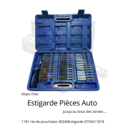 Coffret de brosses de nettoyage puit d'injecteur