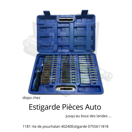 Coffret de brosses de nettoyage puit d'injecteur