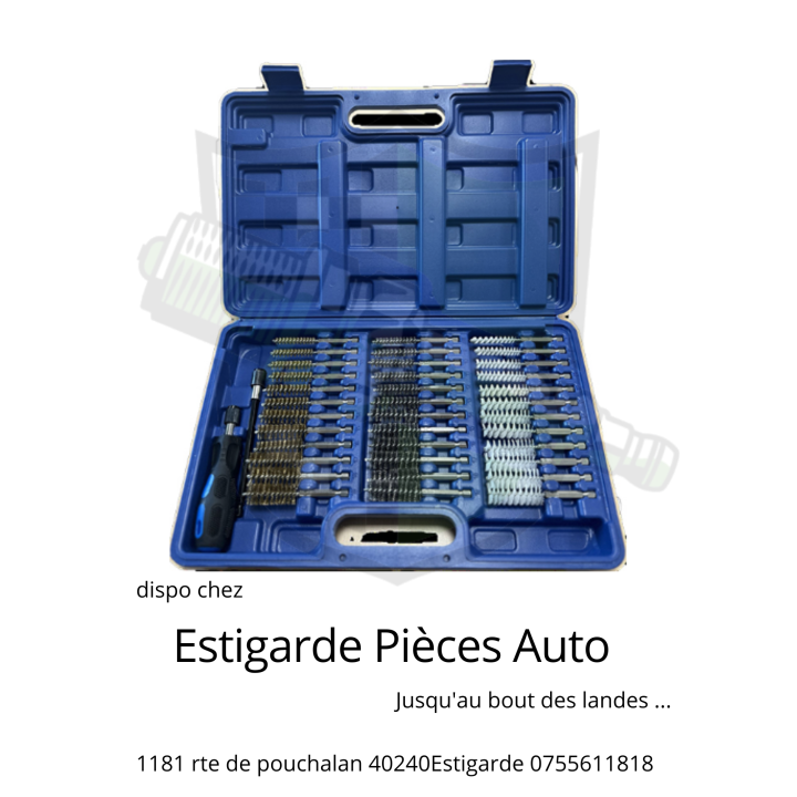 Coffret de brosses de nettoyage puit d'injecteur