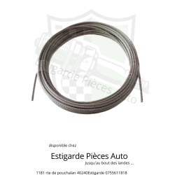 Câble en acier galvanisé 4 mm vendu au mètre
