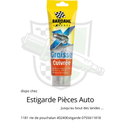 Graisse cuivrée en tube Bardahl