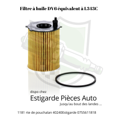Filtre à huile pour PSA L343C par x10 ( 45.80€ le pack )  + livraison gratuite