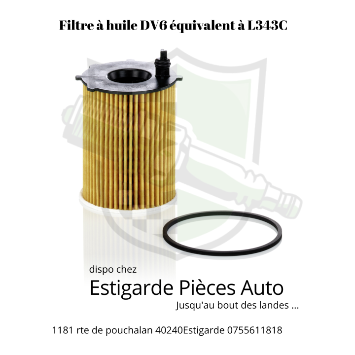 Filtre à huile pour PSA L343C par x10 ( 45.80€ le pack )  + livraison gratuite