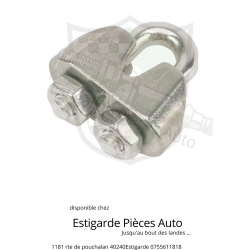 Serre câble 4 mm en acier inoxydable A4