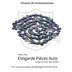 Chaîne de tronçonneuse 3/8" 1.3mm 52 DL