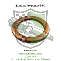 Joint en cuivre pour pompe dpc