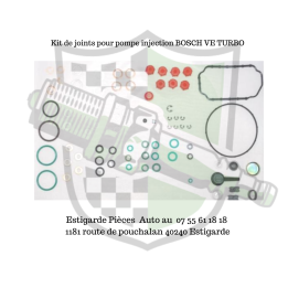 Kit de joints pour pompe injection BOSCH VE TURBO