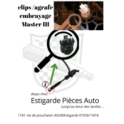 Clips d'émetteur d'embrayage (monte sur ref Sachs 6284600718) Master 3