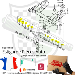 Kit de réparation pour bras arrière C15/Xantia