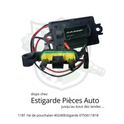 Résistance, pulseur d'air habitacle TWINGO II