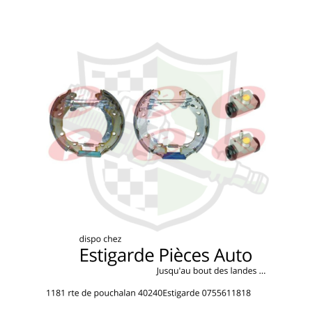 Kit de frein arrière Dacia Renault cylindre alu