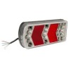 Feu arrière LED rectangle droit + gauche câblé