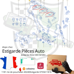 Raccord de retour de fuite d'injecteur en plastique ( T )