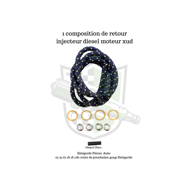1 composition de retour injecteur diesel moteur xud