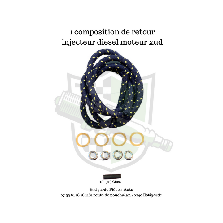 1 composition de retour injecteur diesel moteur xud