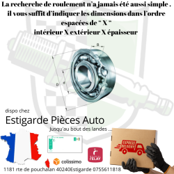 Roulement sur mesure
