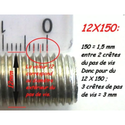 Entretoise Toyota Renault ø12mm 150 4x4