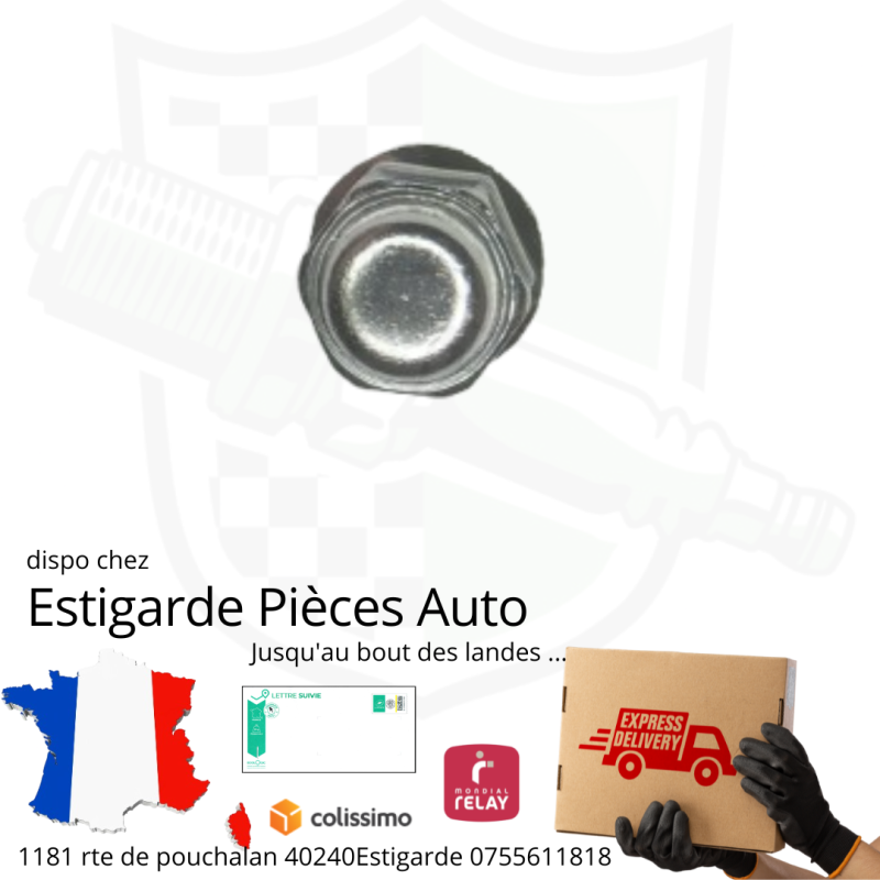 écrou bouché long 12mm de diamètre par 150
