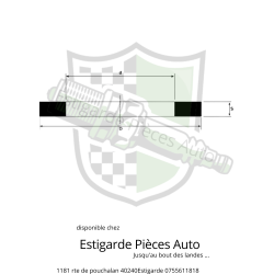 Joint torique plat caoutchouc pour le carburant ( diesel )