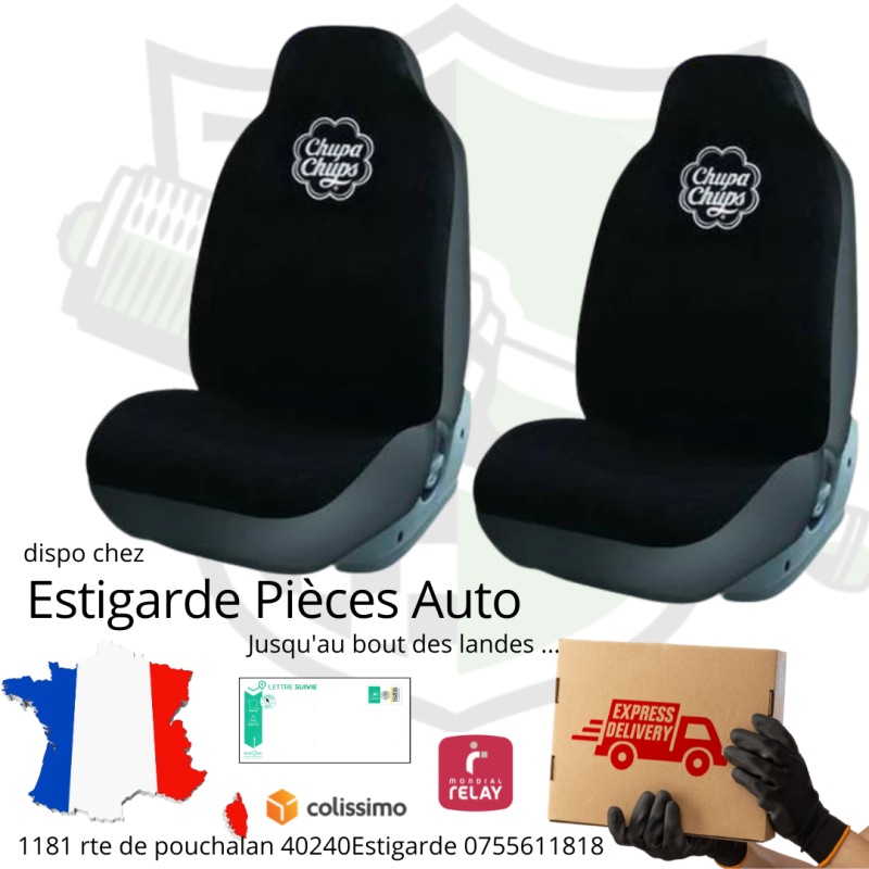 2 Housses de siège noire