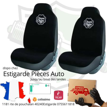 2 Housses de siège noire