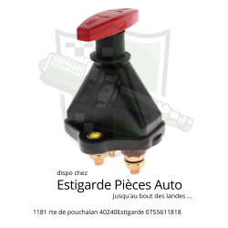 Coupe-batterie 600A / 4500A à 24V