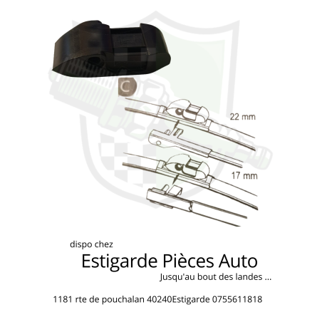 clips balai essuie glace montage C