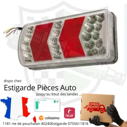 Feu arrière 228x106 LED Arrière / Gauche