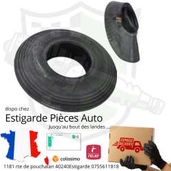 Pneu + chambre 3.50-6    4 plis