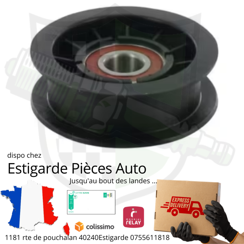 Poulie Twin-Cut avec un Ø85.5mm et un trou central de16.9mm