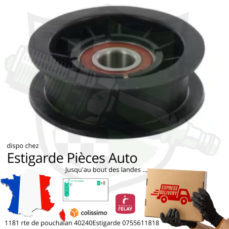 Poulie Twin-Cut avec un Ø85.5mm et un trou central de16.9mm