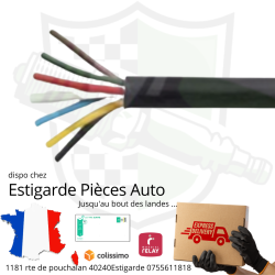 Fil électrique cuivre isolé 7x1,5 mm² vente au mètre