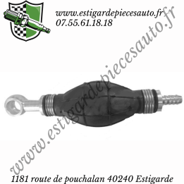 Poire/Pompette amorçage gasoil  8mm/14mm 1droit/1banjo