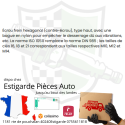 Écrou frein – DIN985 M6x1.00